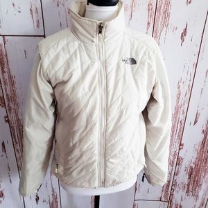 Women’s North Face Medium White Puffer Jacket Coat